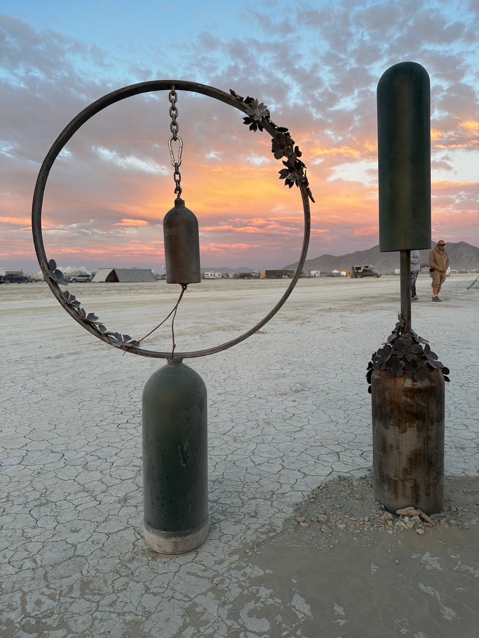 Two bells in the Black Rock Desert